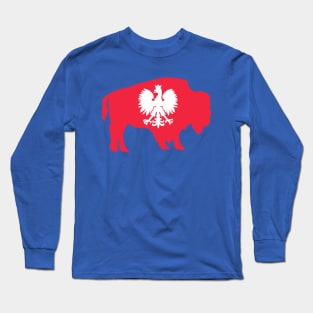 Polish Buffalo NY Polish American Buffalo Dyngus Day Long Sleeve T-Shirt